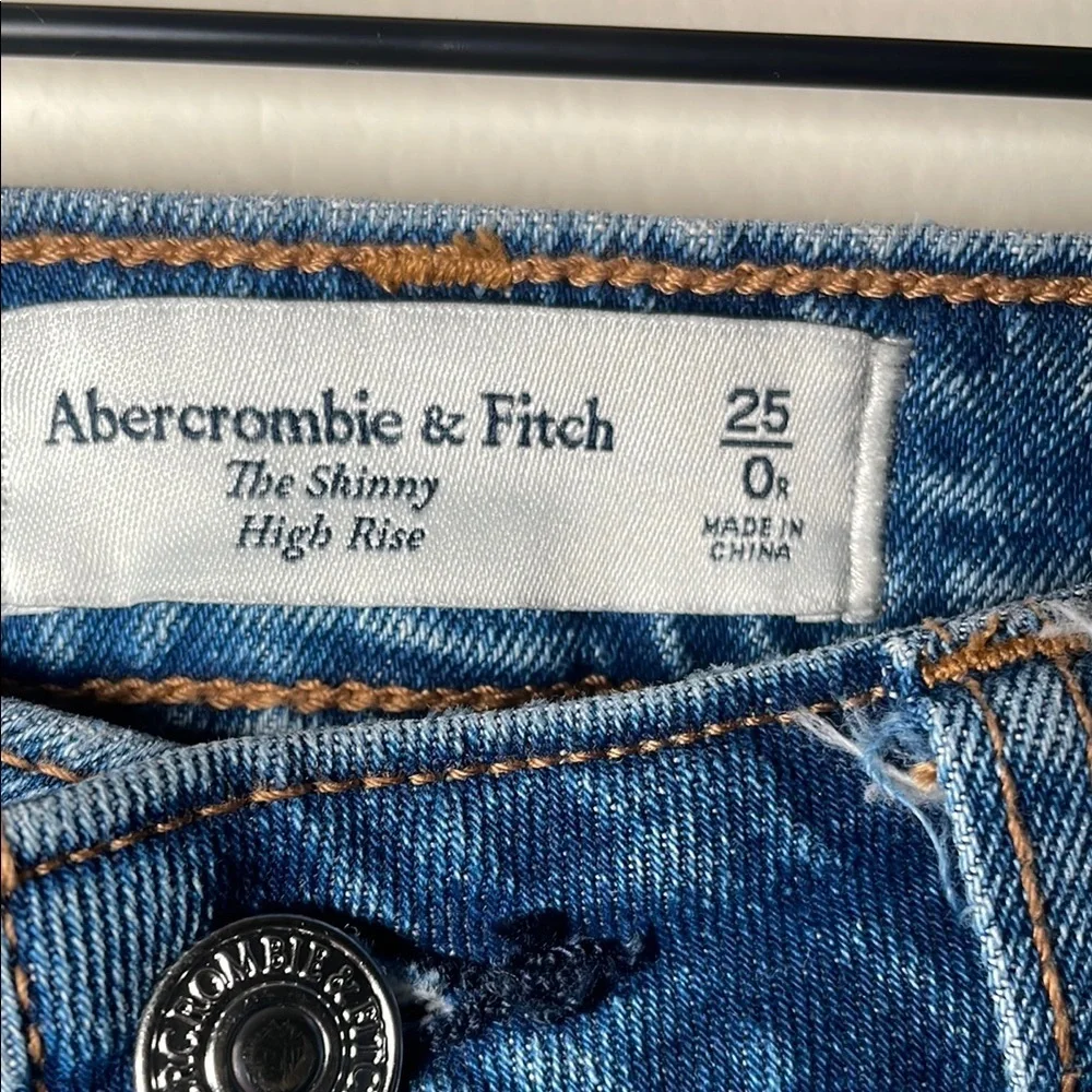 Abercrombie & Fitch High Rise Skinny Jeans - Blue